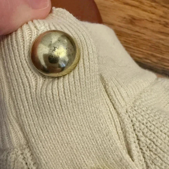 Who What Wear Striped Sweater Button Crewneck size XS - Picture 9 of 11